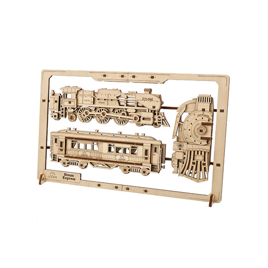 Ugears 蒸氣火車|2.5D拼圖