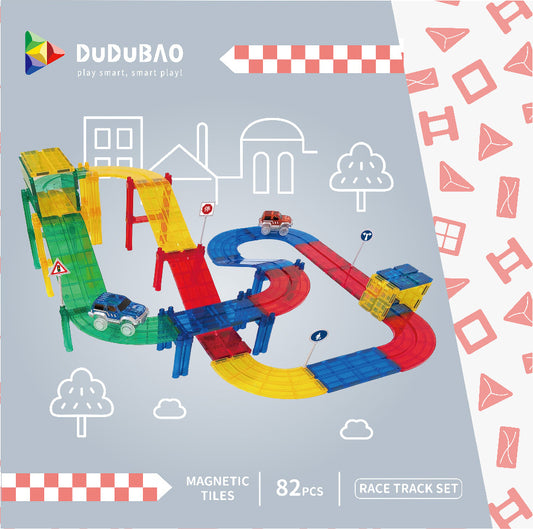 DUDUBAO磁力片-極速賽道82PCS
