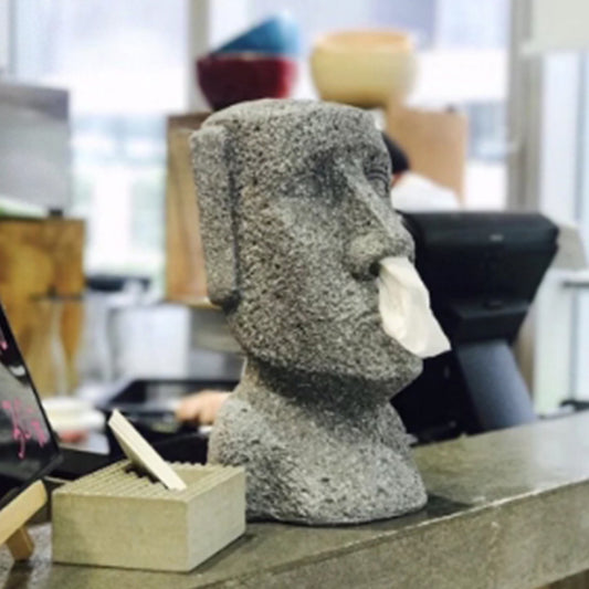 Merci|(正版)鼻抽摩艾面紙盒