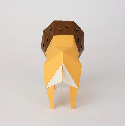 bog craft｜立體動物紙藝 爆笑大獅／TINY
