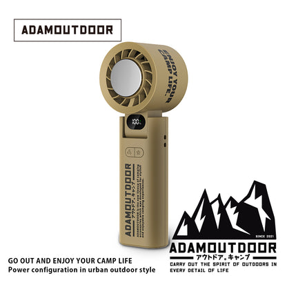ADAMOUTDOOR｜隨身掛繩機能冰鎮風扇 沙漠色