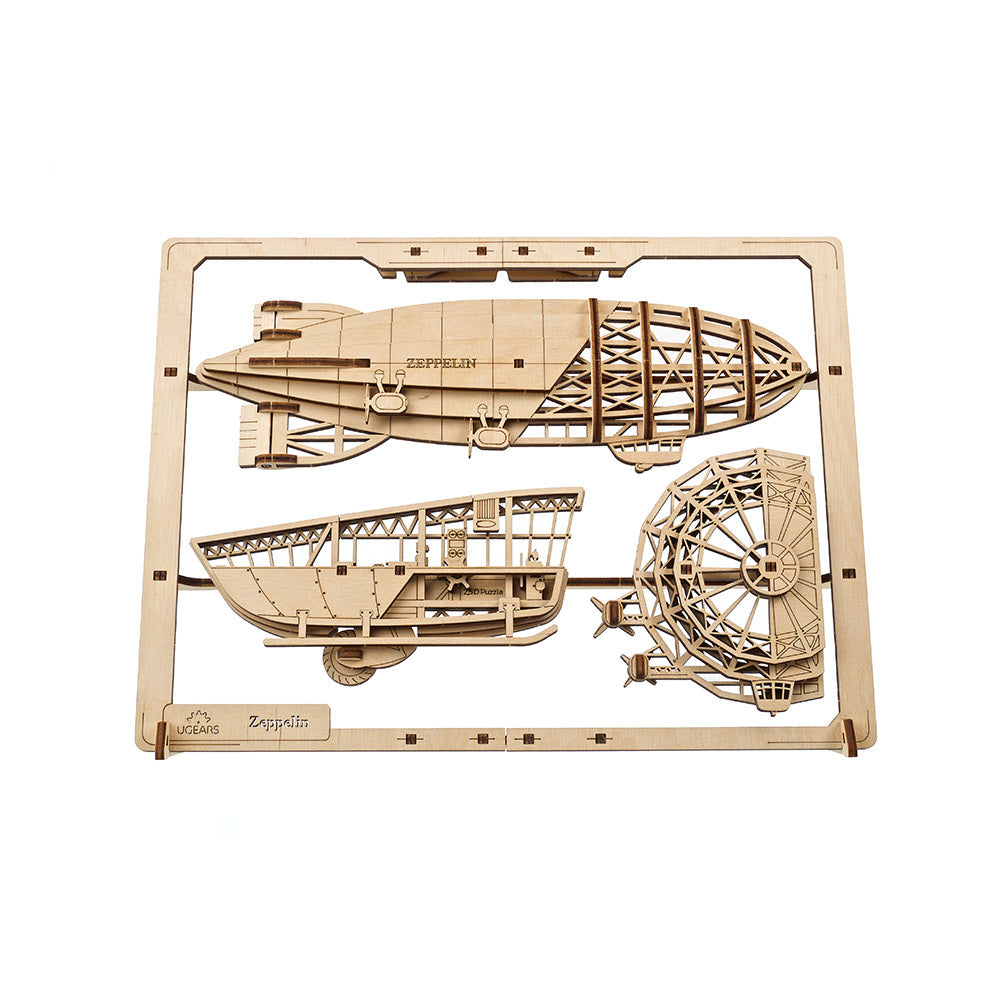 Ugears 齊柏林飛船｜2.5Ｄ拼圖