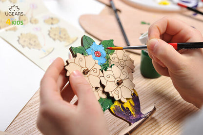 Ugears 著色小花兒