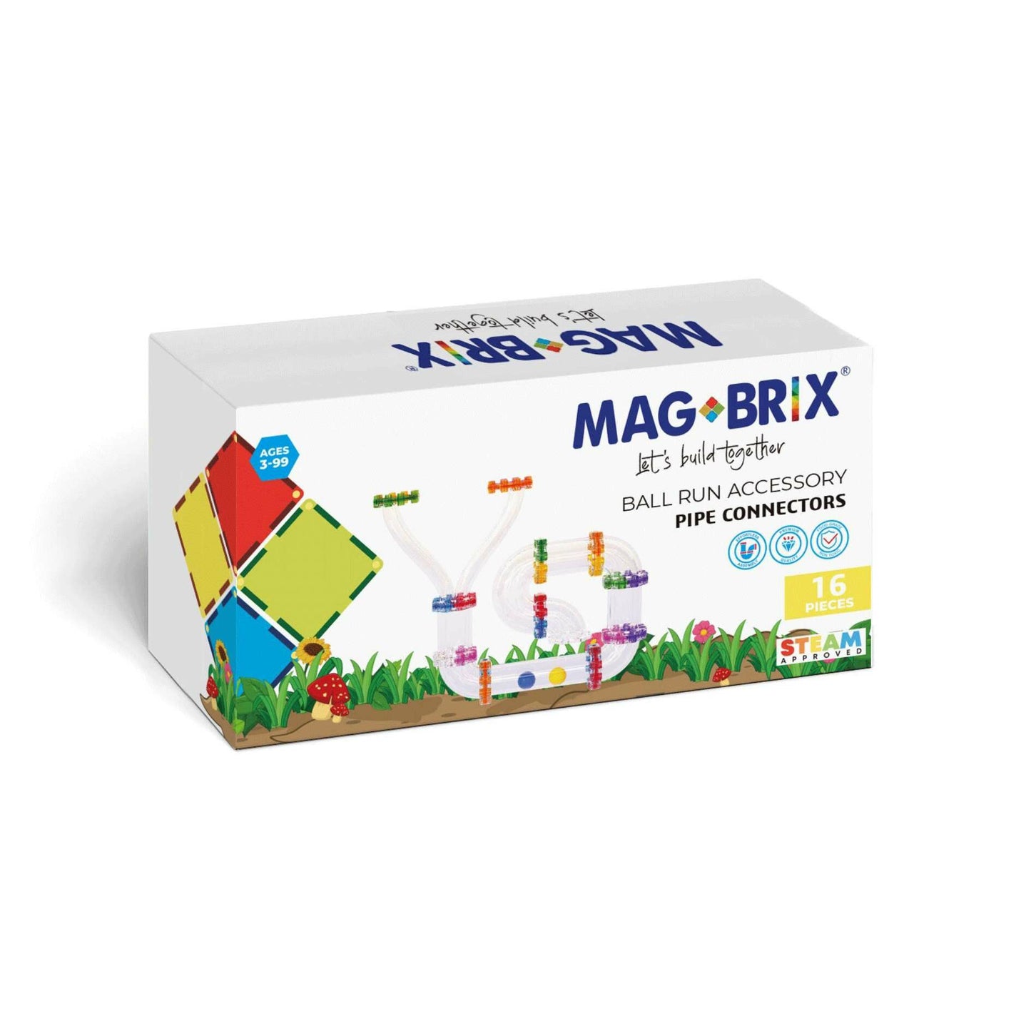 MAGBRIX 球道積木連結配件 16 pcs(共兩色)