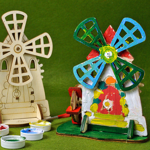 Ugears 著色小風車