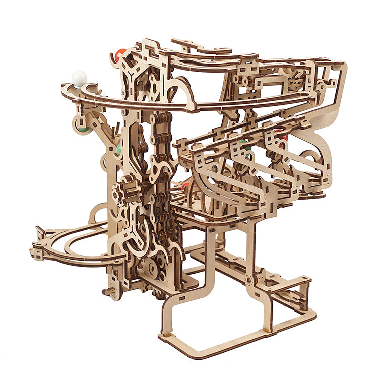 Ugears 瘋狂彈珠台1號 - 鏈式升降系統