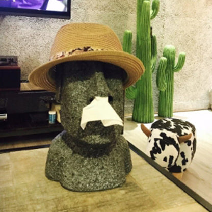 Ｍerci｜(正版)鼻抽摩艾面紙盒