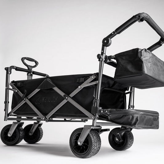 KENLUCK｜進階頂棚版 多功能折疊手拉推車-闇黑限定版