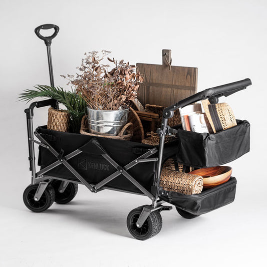 KENLUCK｜進階頂棚版 多功能折疊手拉推車-闇黑限定版