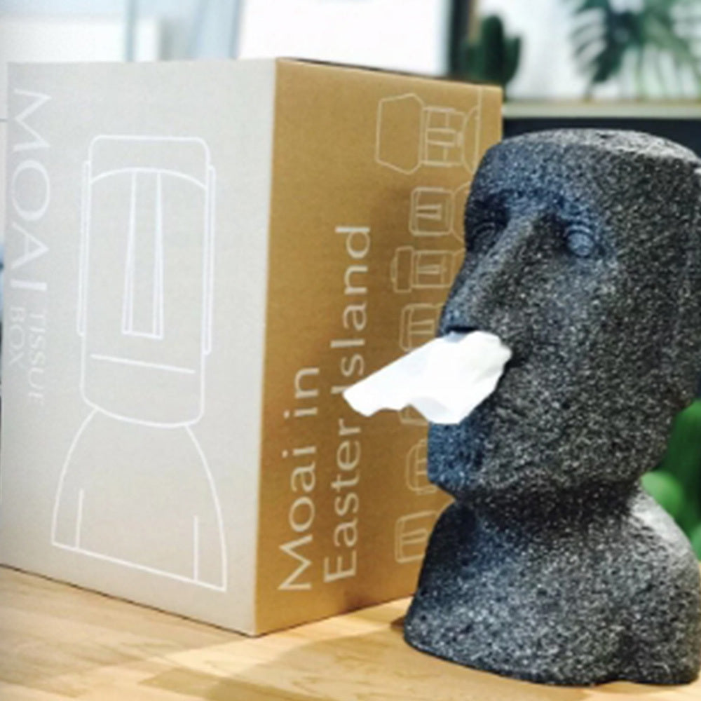 Ｍerci｜(正版)鼻抽摩艾面紙盒