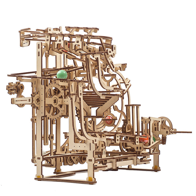Ugears 瘋狂彈珠台2號-階梯升降系統