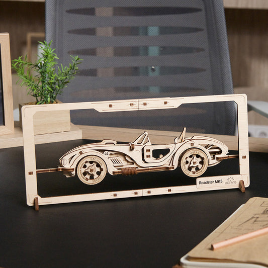 Ugears 飄移眼鏡蛇｜2.5Ｄ拼圖