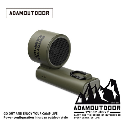 ADAMOUTDOOR｜隨身掛繩機能冰鎮風扇 綠色