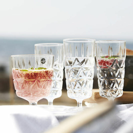 瑞典 sagaform｜野餐高腳杯4入組