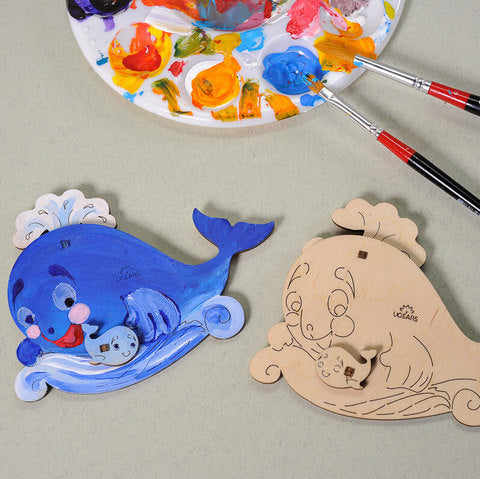 Ugears 著色小鯨魚