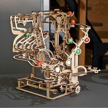 Ugears 瘋狂彈珠台1號 - 鏈式升降系統