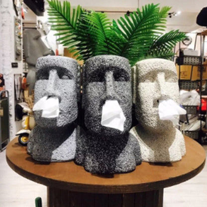 Ｍerci｜(正版)鼻抽摩艾面紙盒