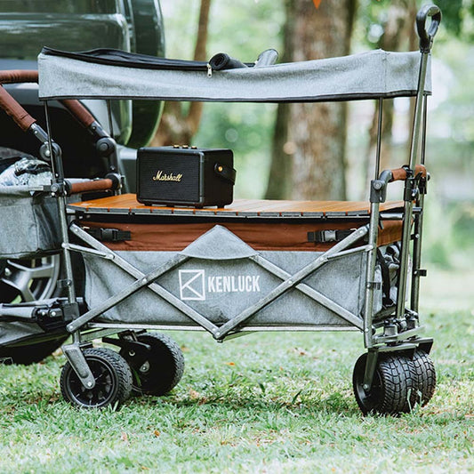 KENLUCK｜進階頂棚版 多功能折疊手拉推車
