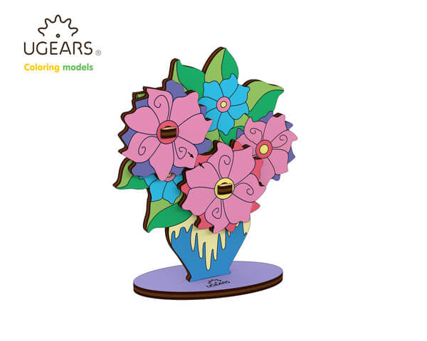 Ugears 著色小花兒